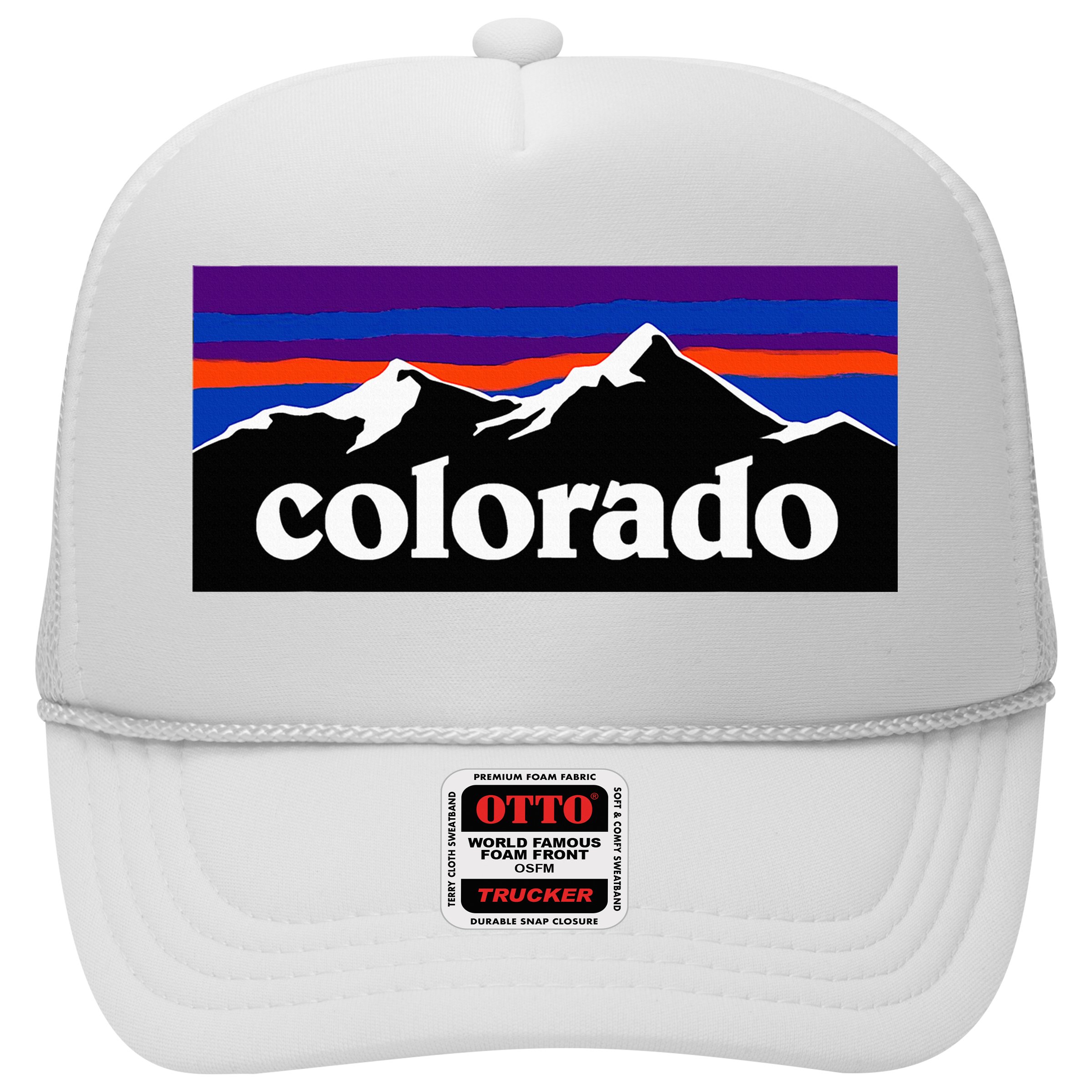 Colorado Mountains Graphic Design Hat