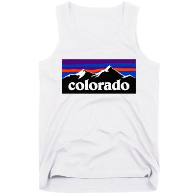Colorado Mountains Graphic Design Tank Top