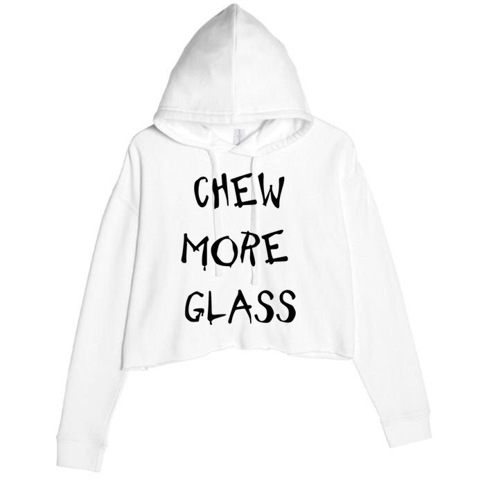 Chew More Glass Crop Fleece Hoodie