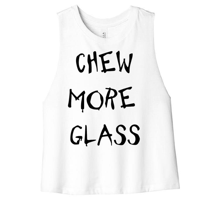 Chew More Glass Women's Racerback Cropped Tank