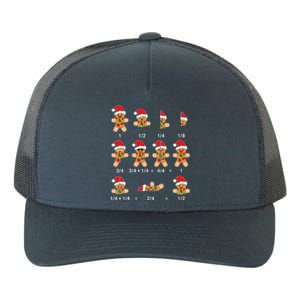 Christmas Math Gingerbread Cookie Fraction Math Yupoong Adult 5-Panel Trucker Hat