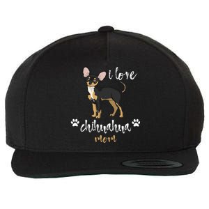 Chihuahua Mom Gifts Lover Wool Snapback Cap