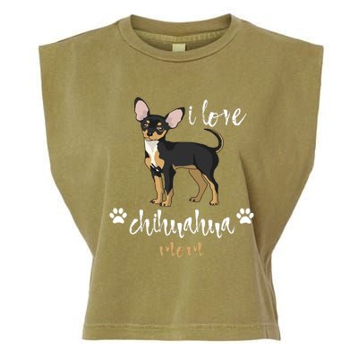 Chihuahua Mom Gifts Lover Garment-Dyed Women's Muscle Tee