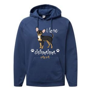 Chihuahua Mom Gifts Lover Performance Fleece Hoodie