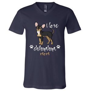 Chihuahua Mom Gifts Lover V-Neck T-Shirt