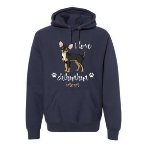 Chihuahua Mom Gifts Lover Premium Hoodie