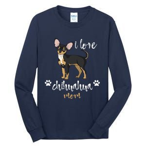 Chihuahua Mom Gifts Lover Tall Long Sleeve T-Shirt