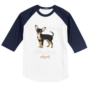 Chihuahua Mom Gifts Lover Baseball Sleeve Shirt