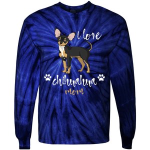 Chihuahua Mom Gifts Lover Tie-Dye Long Sleeve Shirt