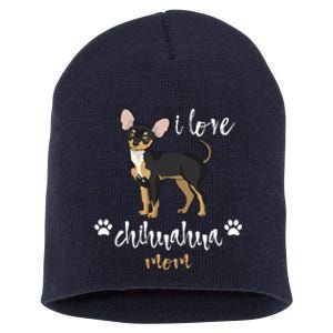 Chihuahua Mom Gifts Lover Short Acrylic Beanie