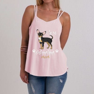 Chihuahua Mom Gifts Lover Women's Strappy Tank