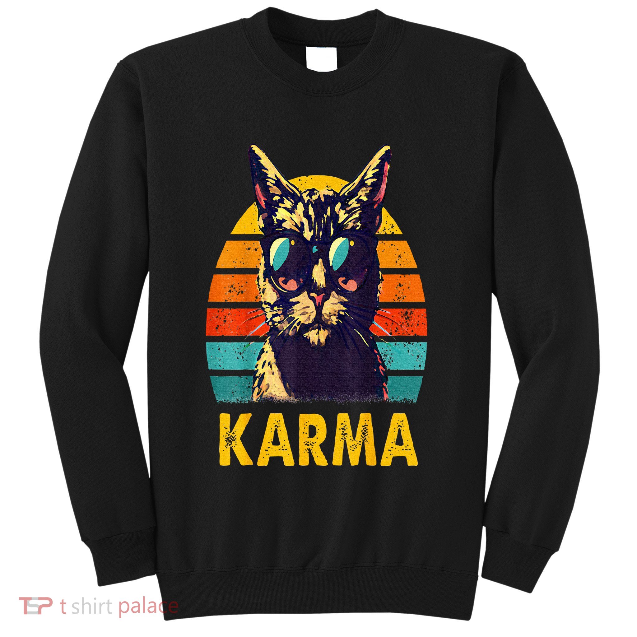 Cat Music Gifts For Teens Karma Sweatshirt