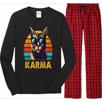 Cat Music Gifts For Teens Karma Long Sleeve Pajama Set