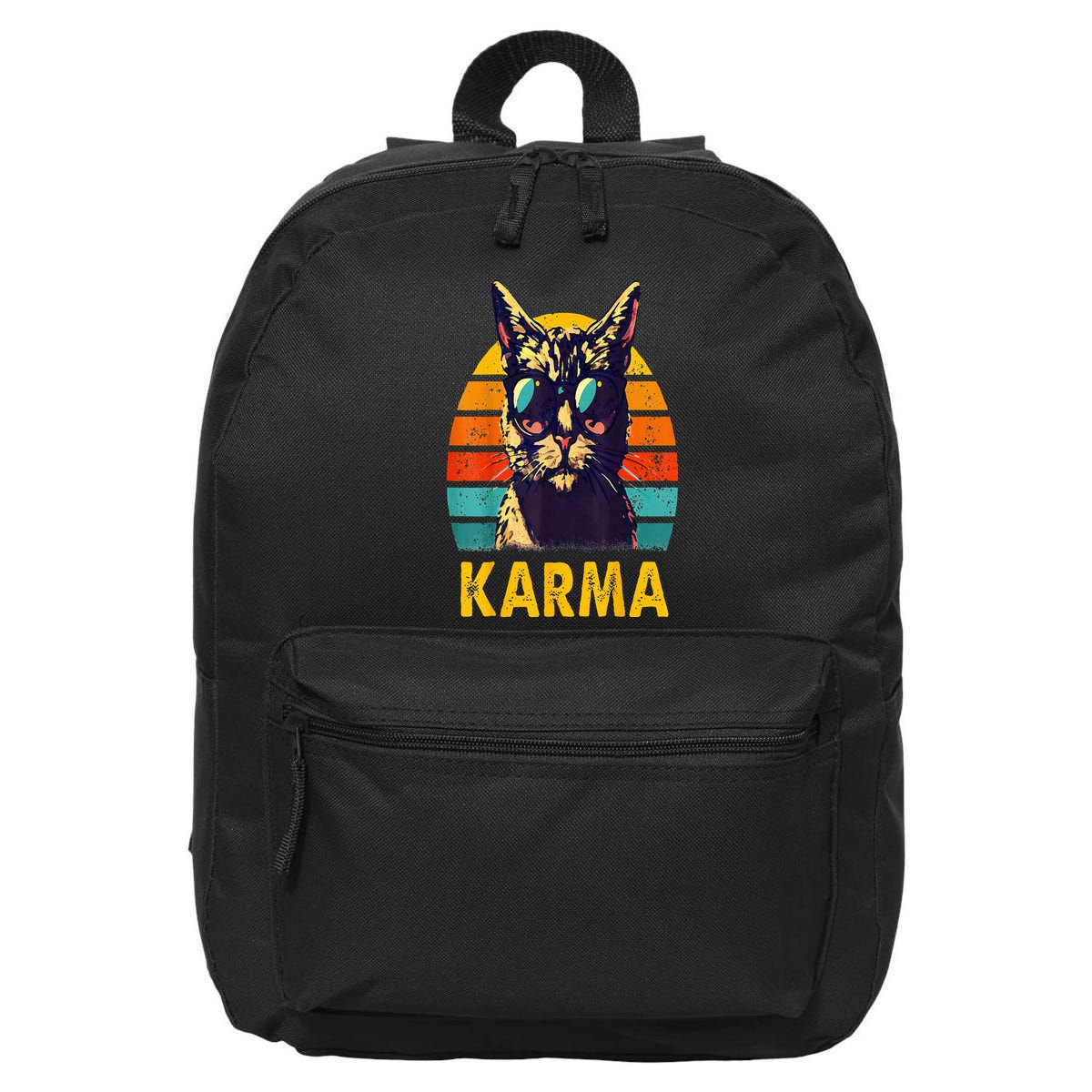 Cat Music Gifts For Teens Karma 16 in Basic Backpack