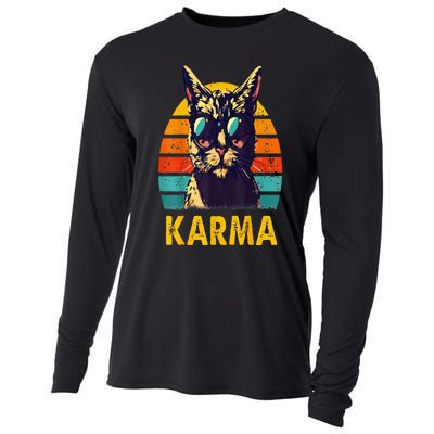 Cat Music Gifts For Teens Karma Cooling Performance Long Sleeve Crew