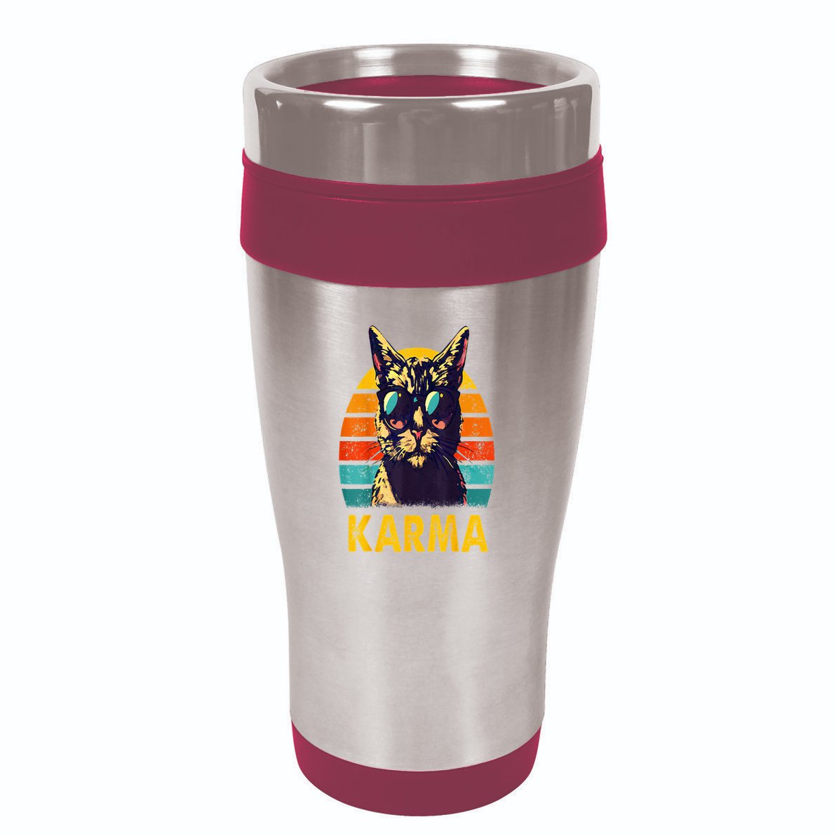 Cat Music Gifts For Teens Karma 16oz Travel Tumbler