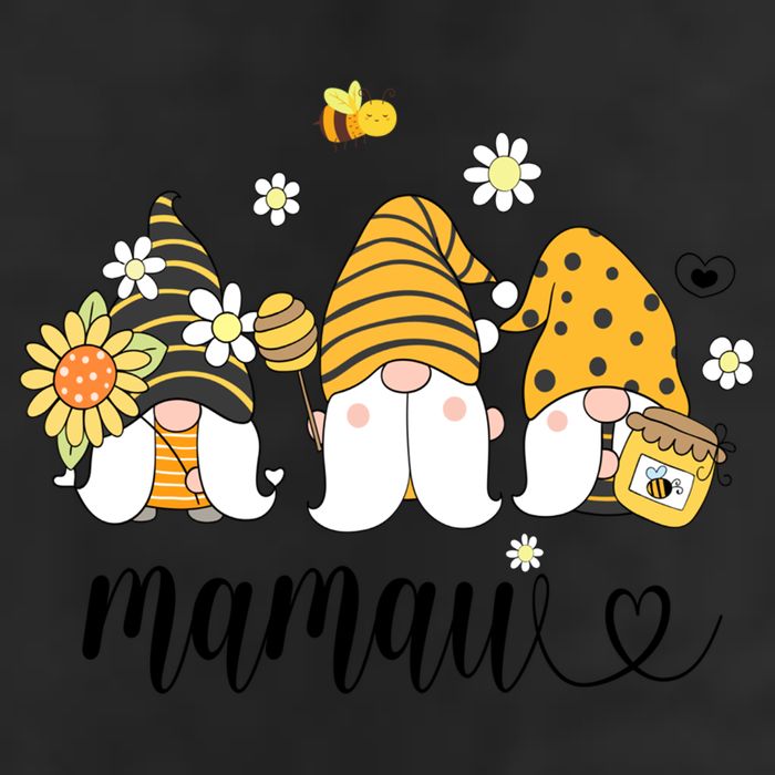 Cute Mamaw Gnomes With Bees And Sunflower Country Style Great Gift Beanie