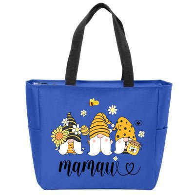 Cute Mamaw Gnomes With Bees And Sunflower Country Style Great Gift Zip Tote Bag