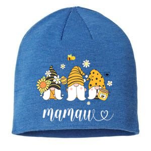 Cute Mamaw Gnomes With Bees And Sunflower Southern Grandma Gift Sustainable Beanie