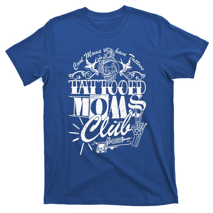 Cool Moms Have Tattoos Retro Tattooed Moms Club T-Shirt