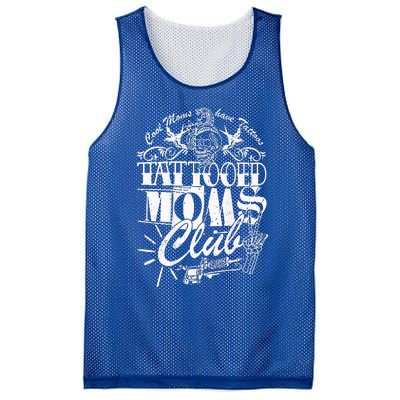 Cool Moms Have Tattoos Retro Tattooed Moms Club Mesh Reversible Basketball Jersey Tank