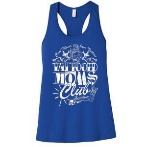 Cool Moms Have Tattoos Retro Tattooed Moms Club Women's Racerback Tank