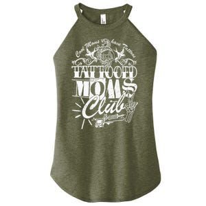 Cool Moms Have Tattoos Retro Tattooed Moms Club Women's Perfect Tri Rocker Tank