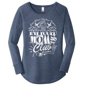 Cool Moms Have Tattoos Retro Tattooed Moms Club Women's Perfect Tri Tunic Long Sleeve Shirt