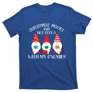 Christmas Movies Hot Cocoa With My Gnomies Cute Xmas Gnomes Gift T-Shirt