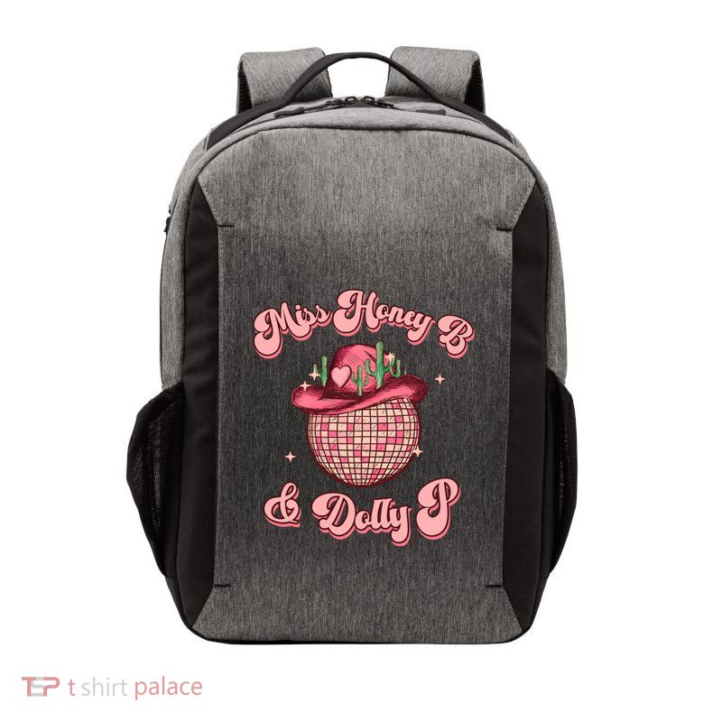 Cowboy Miss Honey B And Dolly P Queen B Vector Backpack