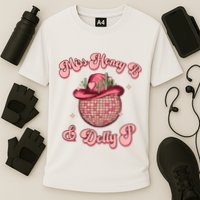 Cowboy Miss Honey B And Dolly P Queen B Cooling Performance Crew T-Shirt
