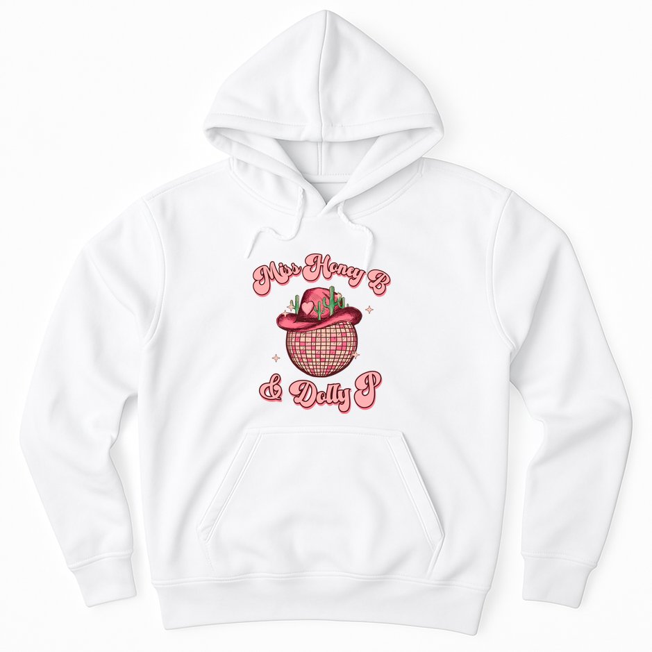 Cowboy Miss Honey B And Dolly P Queen B Hoodie