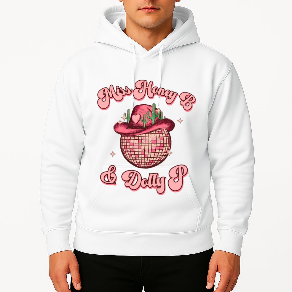 Cowboy Miss Honey B And Dolly P Queen B Hoodie