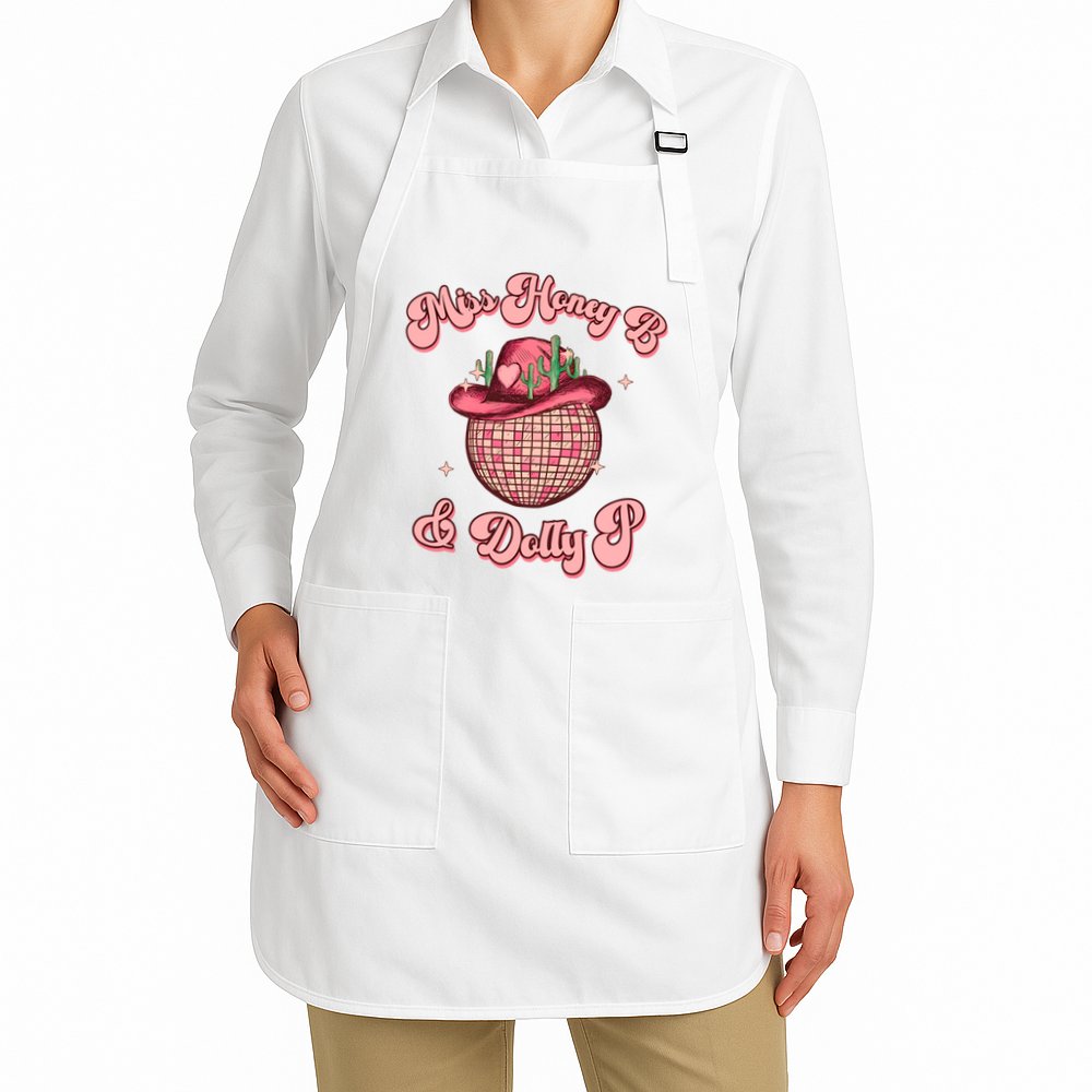 Cowboy Miss Honey B And Dolly P Queen B Apron