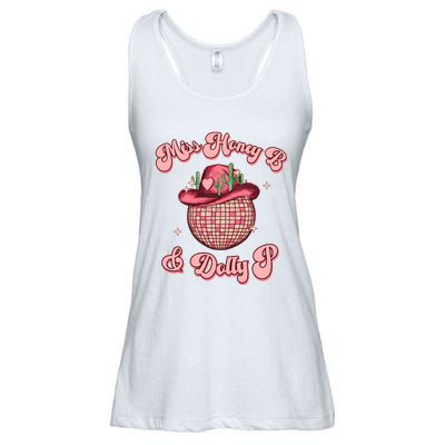 Cowboy Miss Honey B And Dolly P Queen B Ladies Essential Flowy Tank
