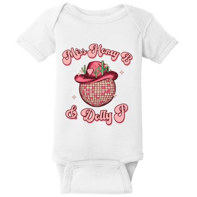 Cowboy Miss Honey B And Dolly P Queen B Baby Bodysuit