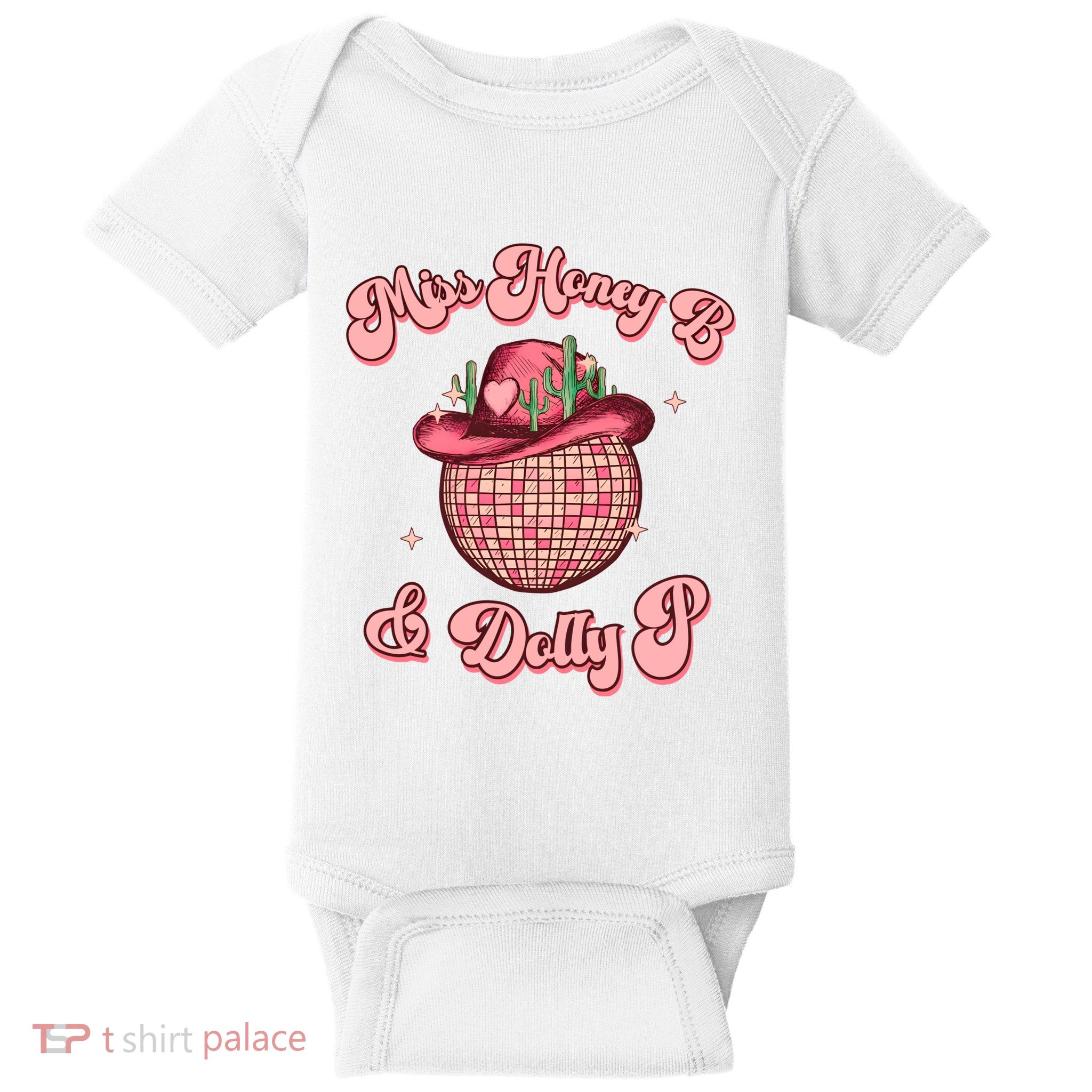 Cowboy Miss Honey B And Dolly P Queen B Baby Bodysuit