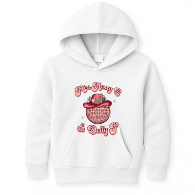 Cowboy Miss Honey B And Dolly P Queen B Kids Hoodie