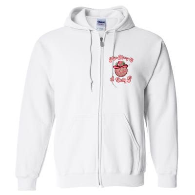Cowboy Miss Honey B And Dolly P Queen B Full Zip Hoodie