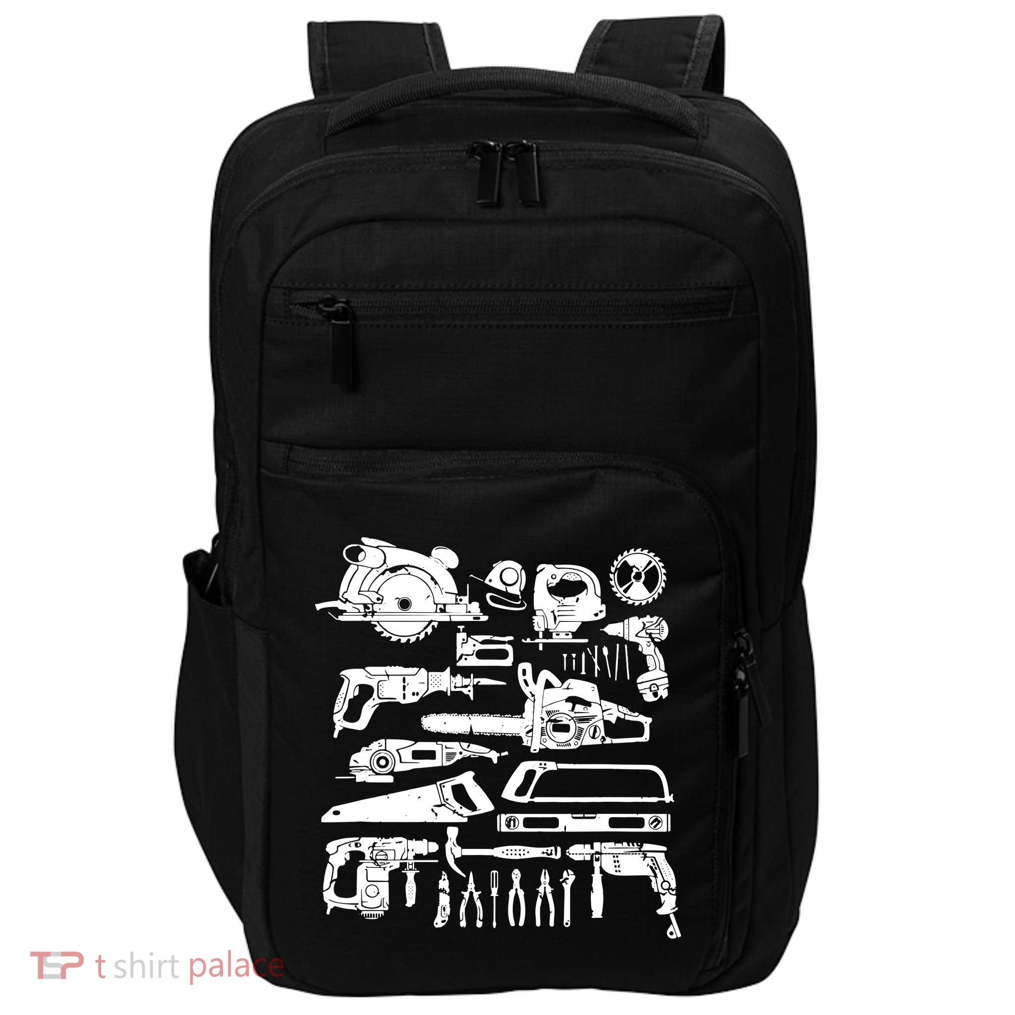 Carpenter Mechanic Handyman Woodworker Impact Tech Backpack