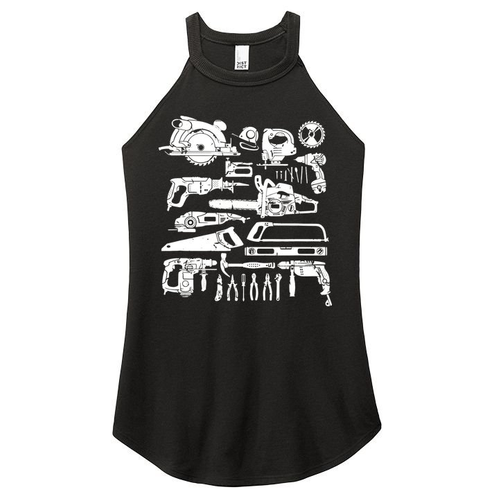 Carpenter Mechanic Handyman Woodworker Women's Perfect Tri Rocker Tank