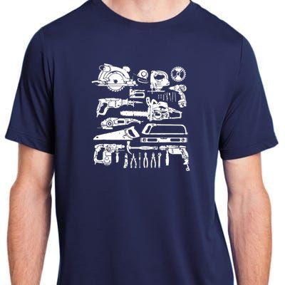 Carpenter Mechanic Handyman Woodworker Adult ChromaSoft Performance T-Shirt