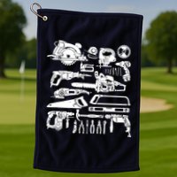 Carpenter Mechanic Handyman Woodworker Golf Towel