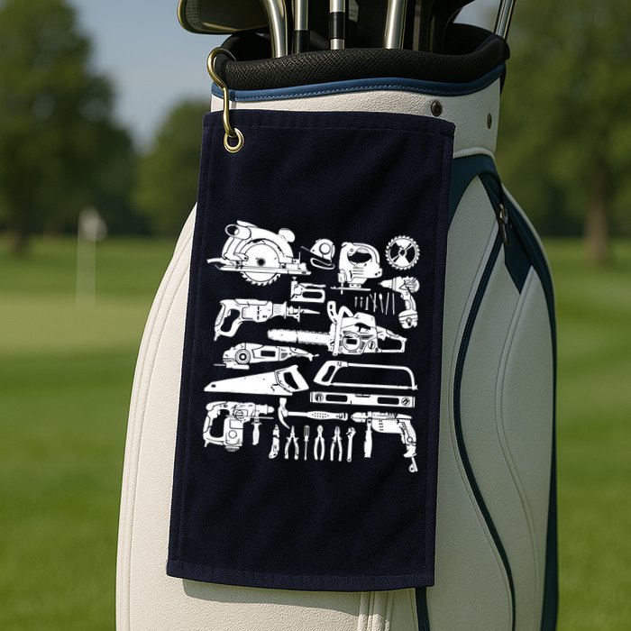 Carpenter Mechanic Handyman Woodworker Golf Towel