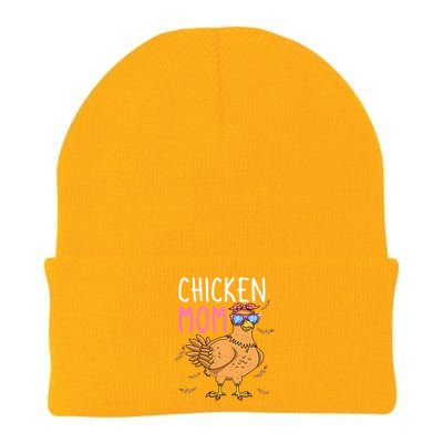 Chicken Mom Hen Lover Poultry Farmer Chicks Mother's Day Funny Gift Knit Cap Winter Beanie