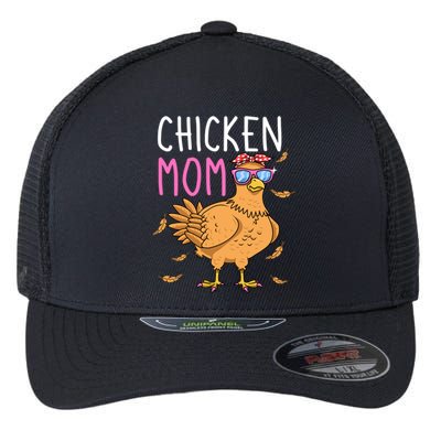 Chicken Mom Hen Lover Poultry Farmer Chicks Mother's Day Funny Gift Flexfit Unipanel Trucker Cap