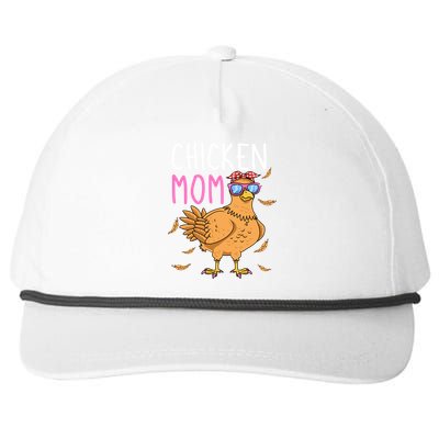 Chicken Mom Hen Lover Poultry Farmer Chicks Mother's Day Funny Gift Snapback Five-Panel Rope Hat