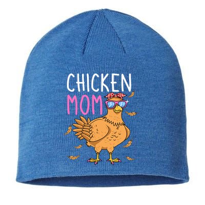 Chicken Mom Hen Lover Poultry Farmer Chicks Mother's Day Funny Gift Sustainable Beanie