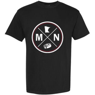 Classic Minnesota Hockey Mn Outline Garment-Dyed Heavyweight T-Shirt