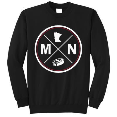 Classic Minnesota Hockey Mn Outline Sweatshirt